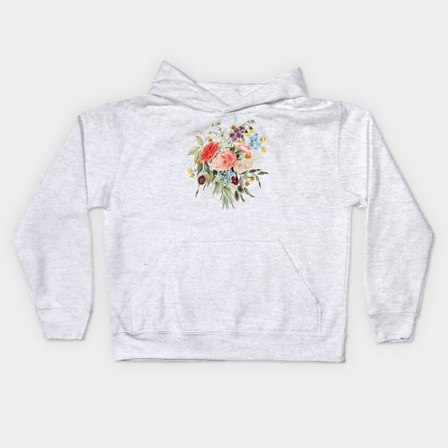 Tennessee Bouquet Kids Hoodie by ShealeenLouise